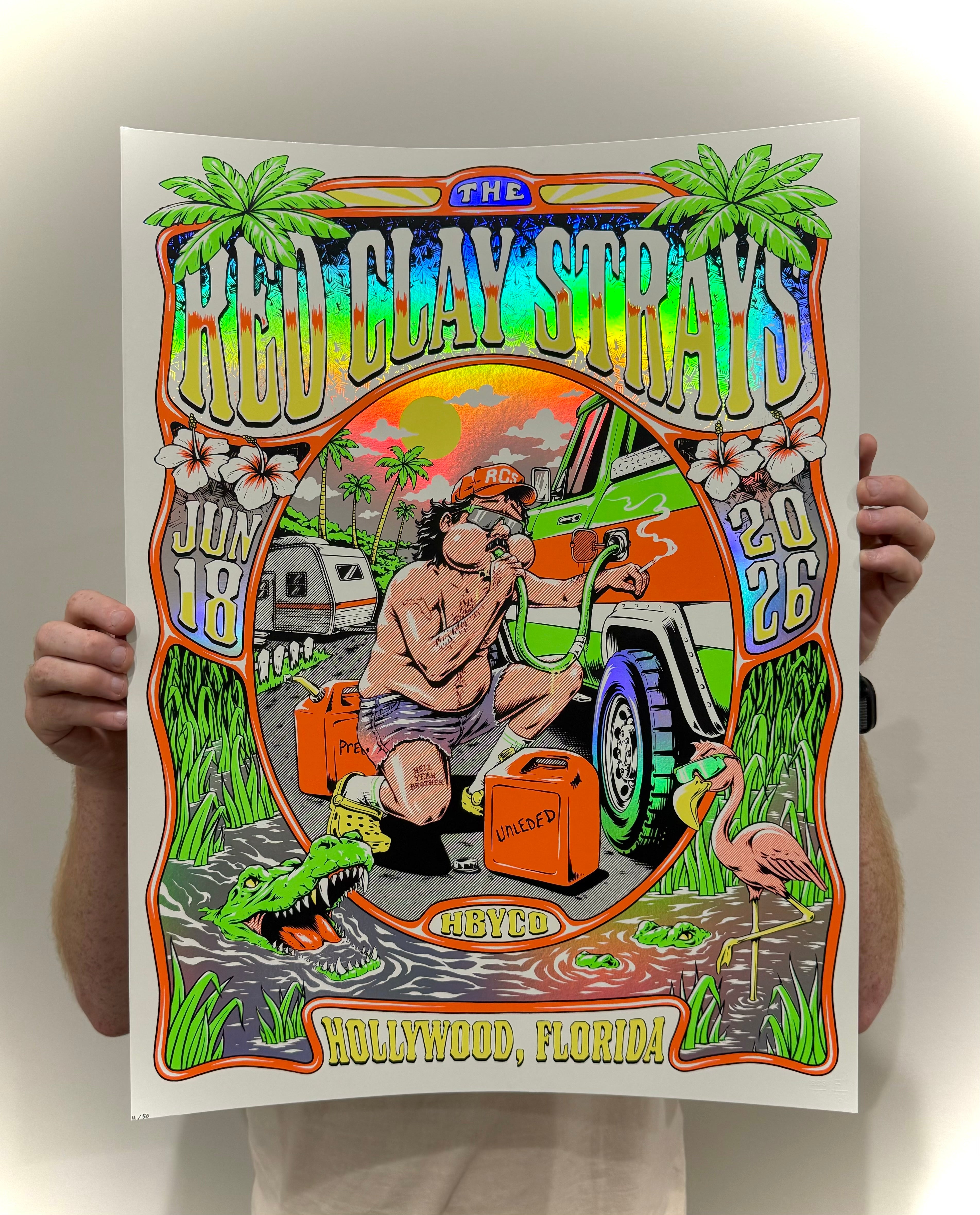 Red Clay Strays x SoundWaves Creative | F29 | Hollywood FL | Holo Shine | 3DIAMOND