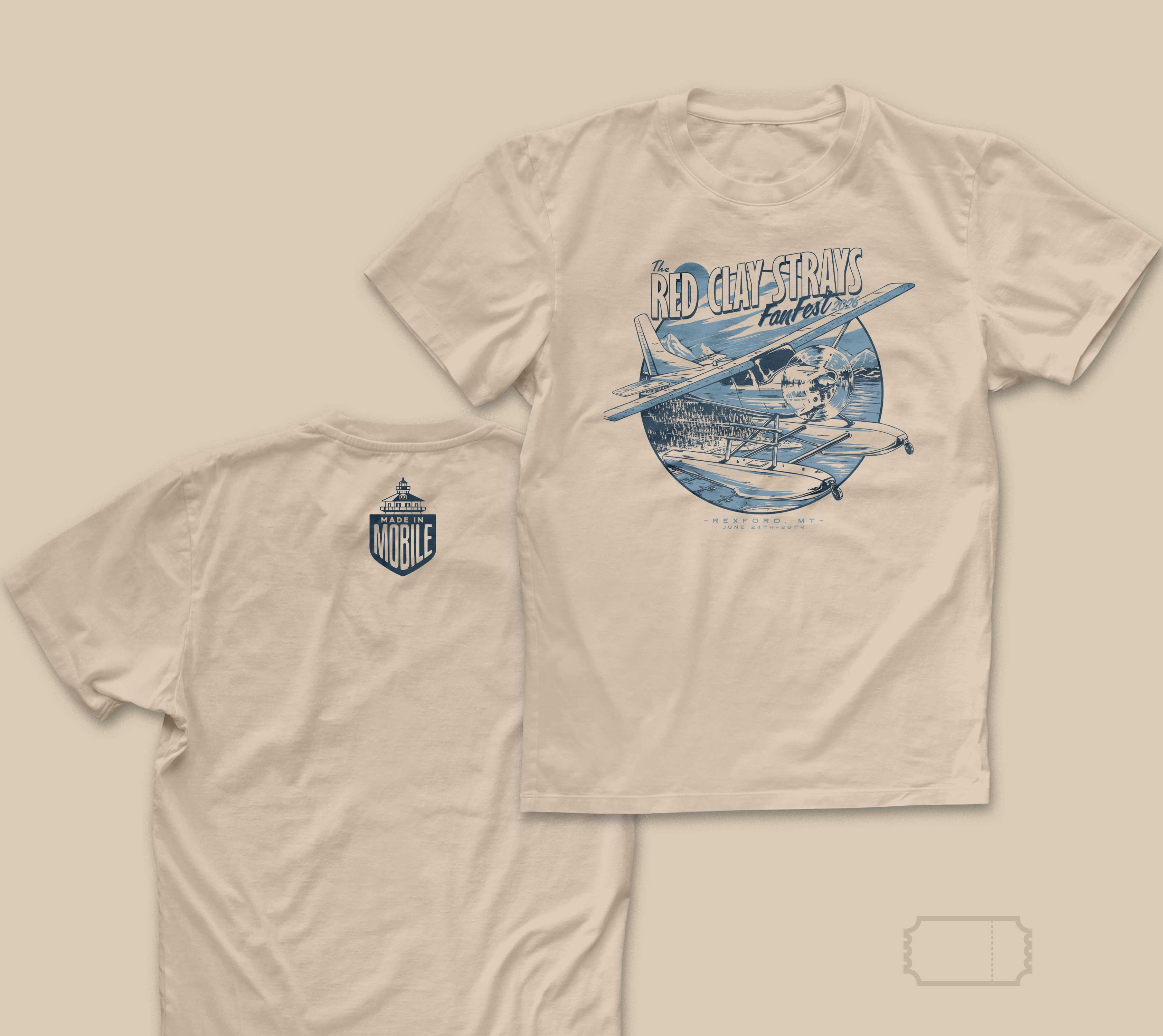 Red Clay Strays | Tour | Rexford MT | 26' | Fan Fest | T-Shirt