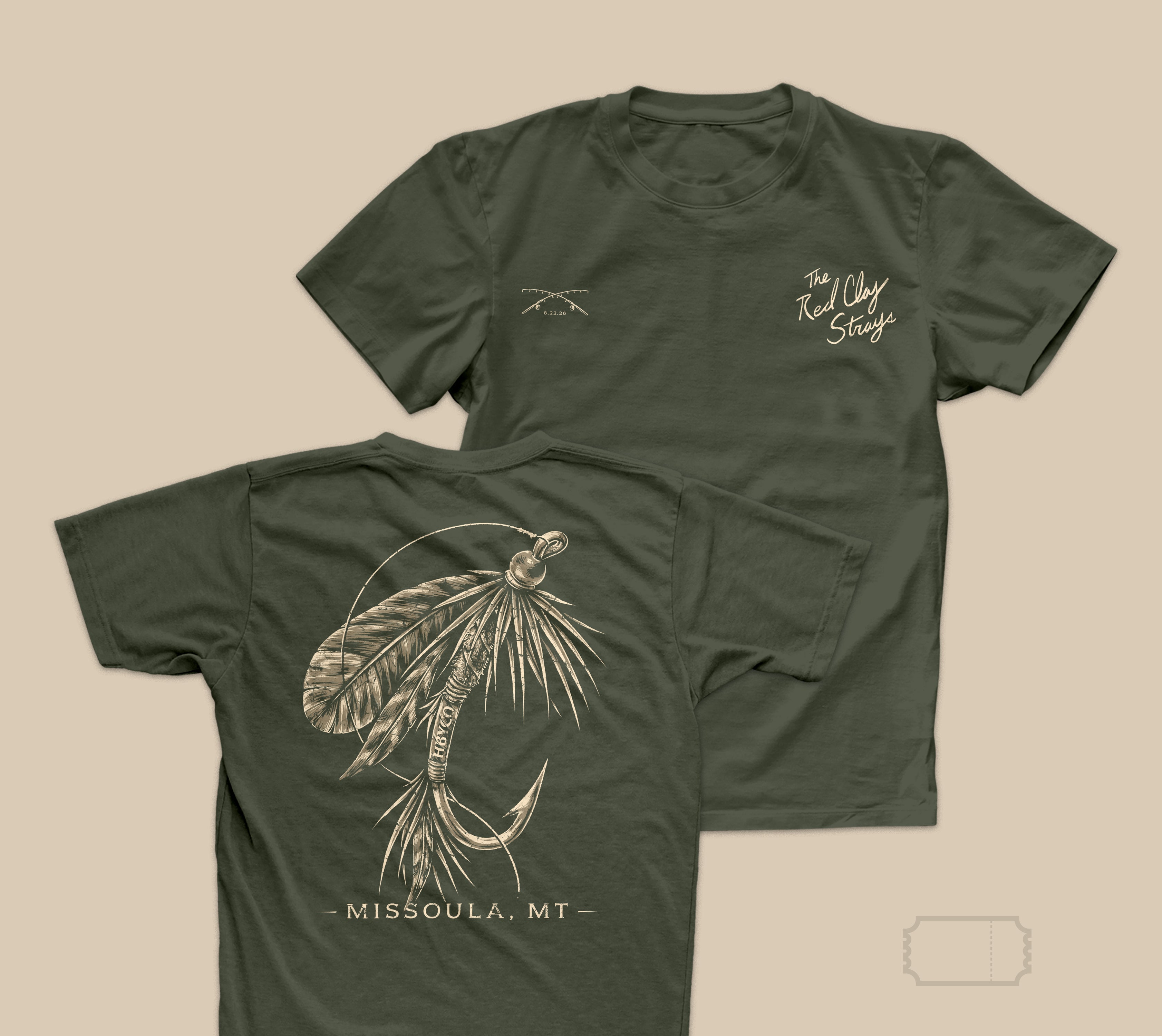 Red Clay Strays | Tour | Missoula MT | 26' | T-Shirt