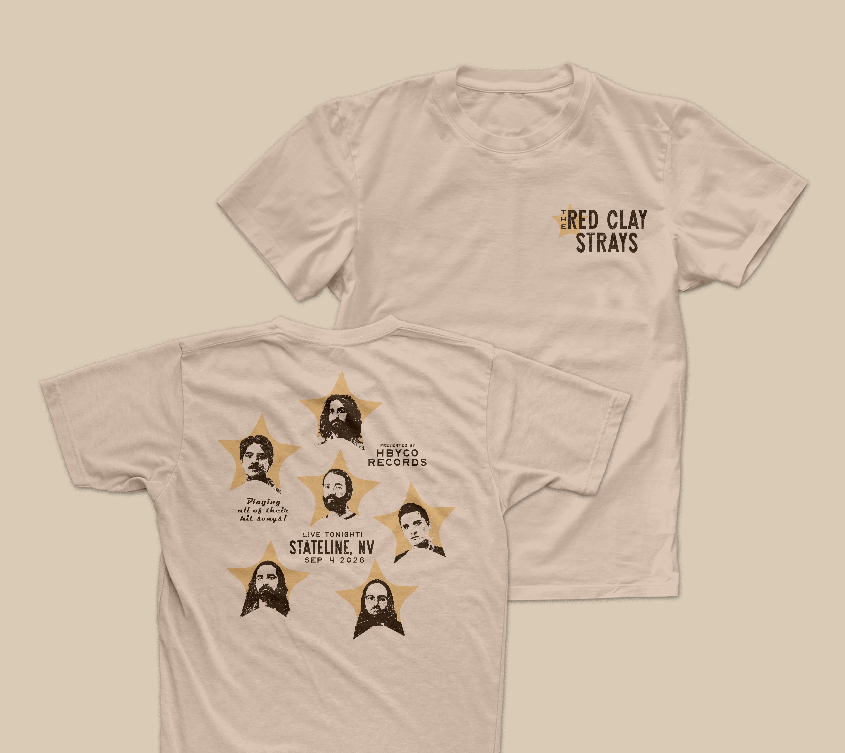 Red Clay Strays | Tour | Stateline NV | 26' | T-Shirt