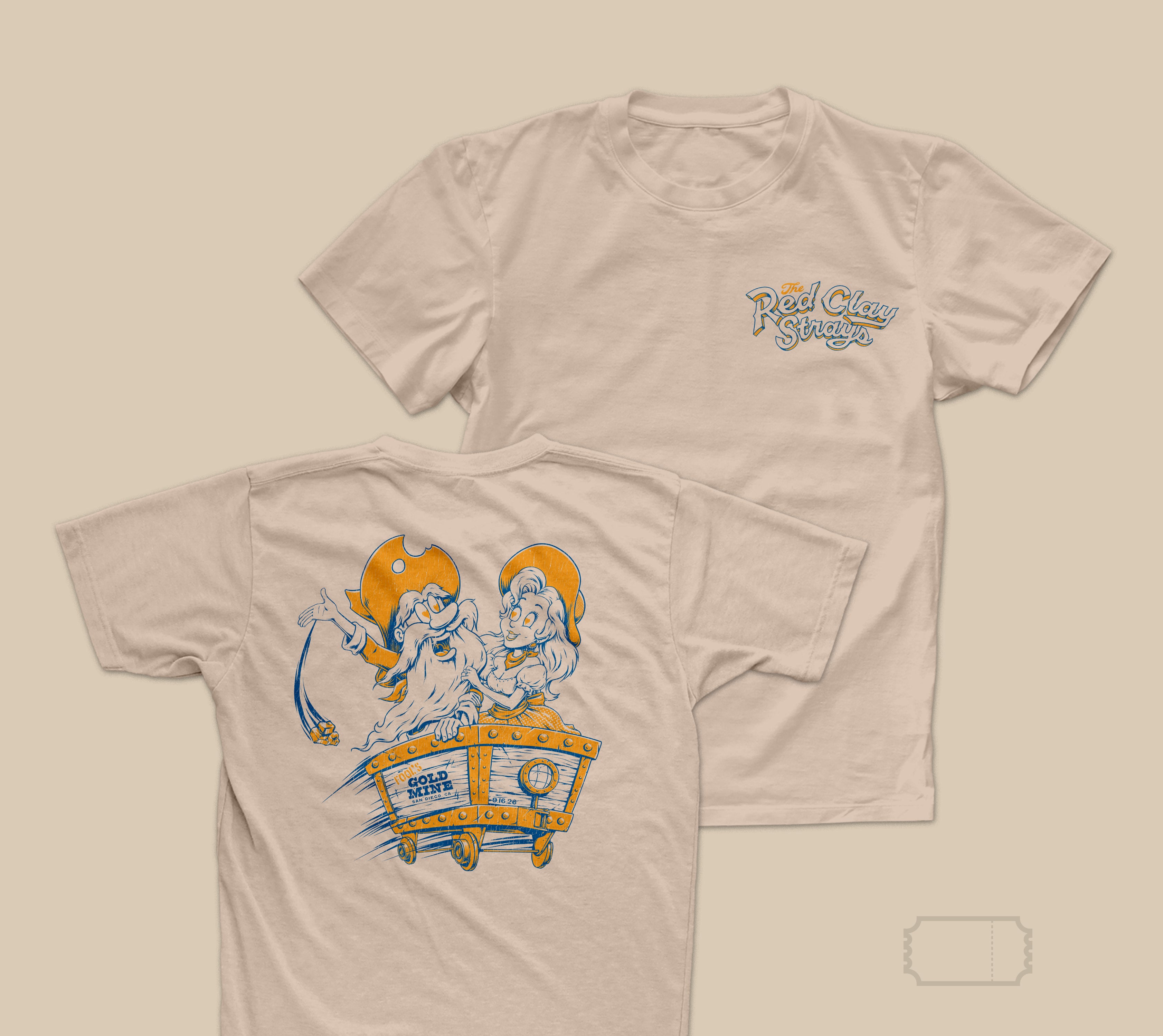 Red Clay Strays | Tour | Fool's Gold | San Diego | 26' | T-Shirt