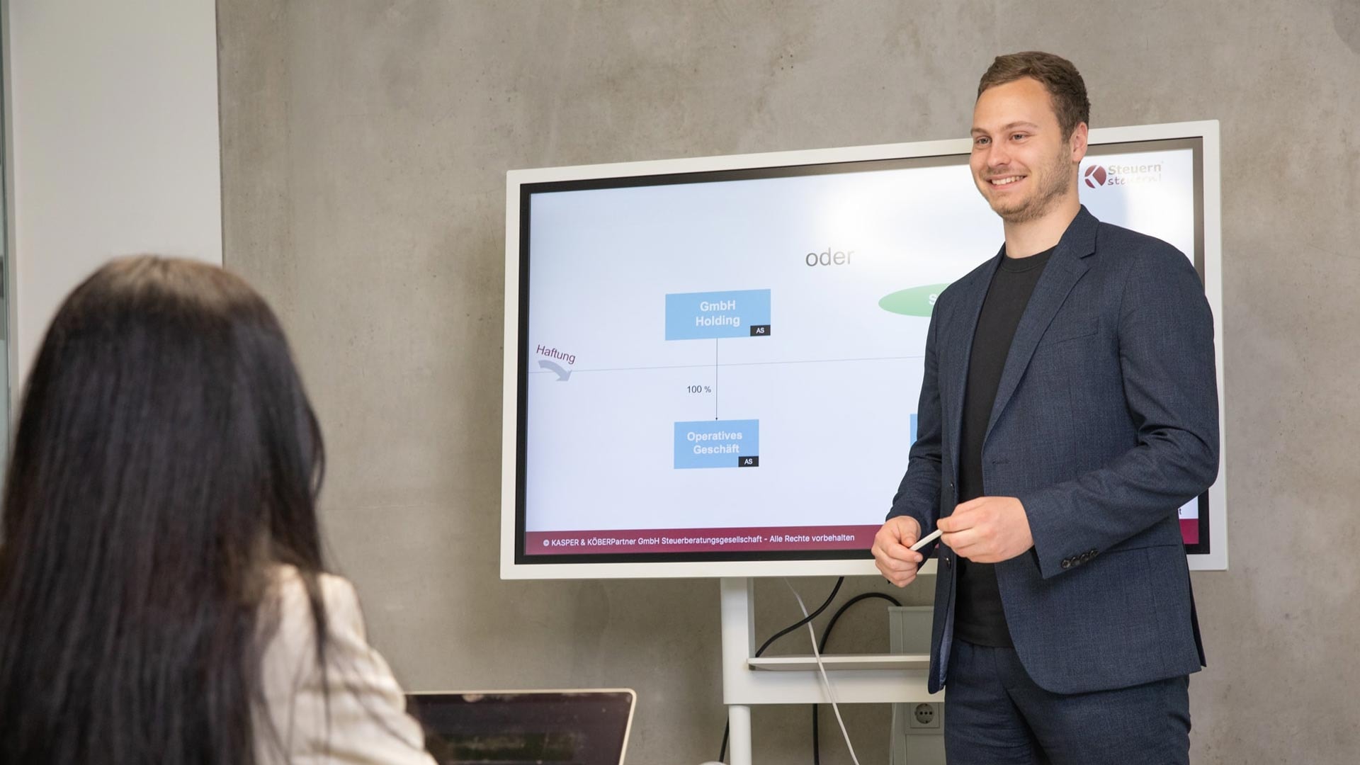 Präsentation zu GmbH-Holding-Strukturen bei der Schenkung von Immobilien.