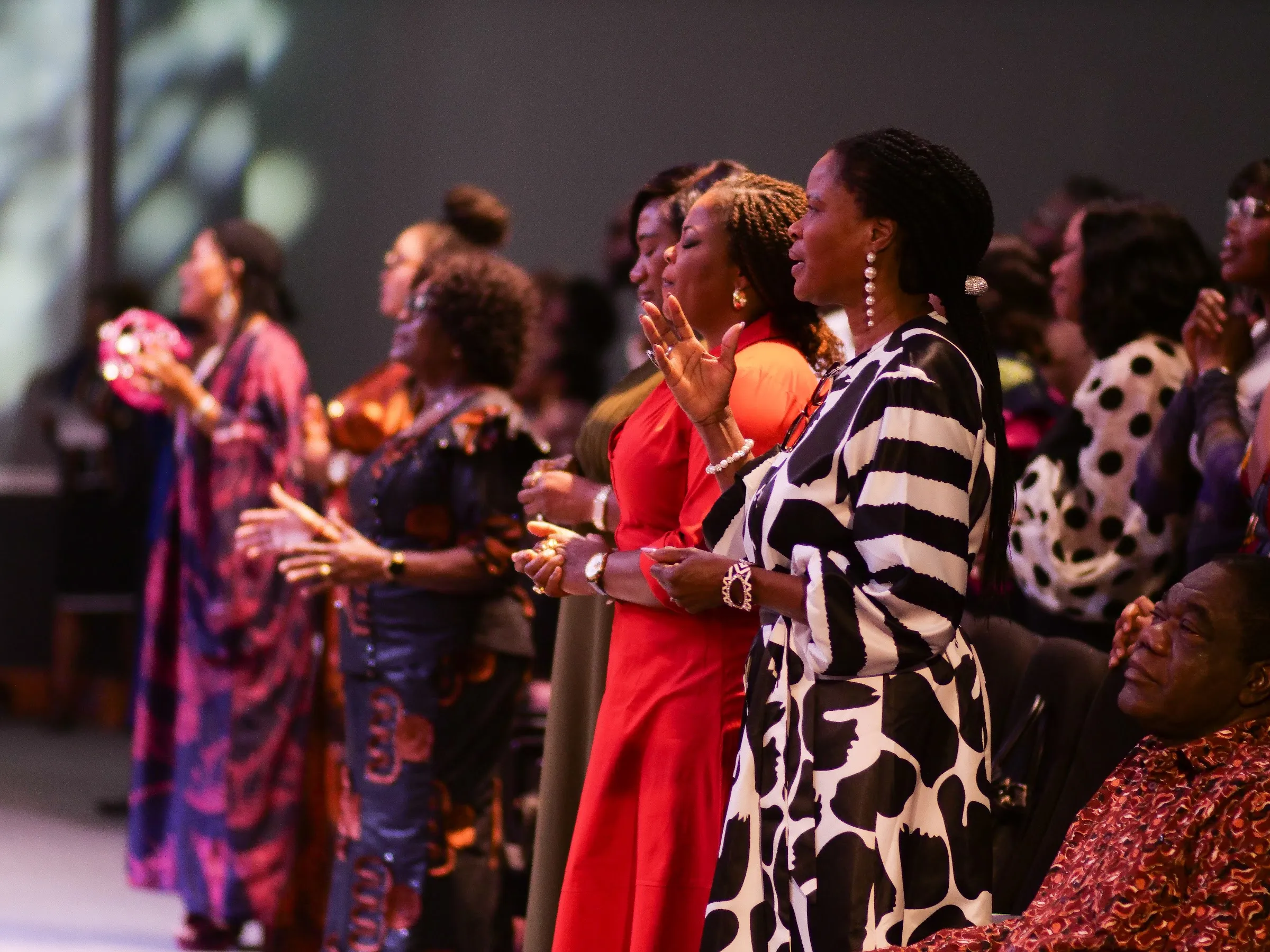 Living Word Chapel congregation worshipping on a Sunday