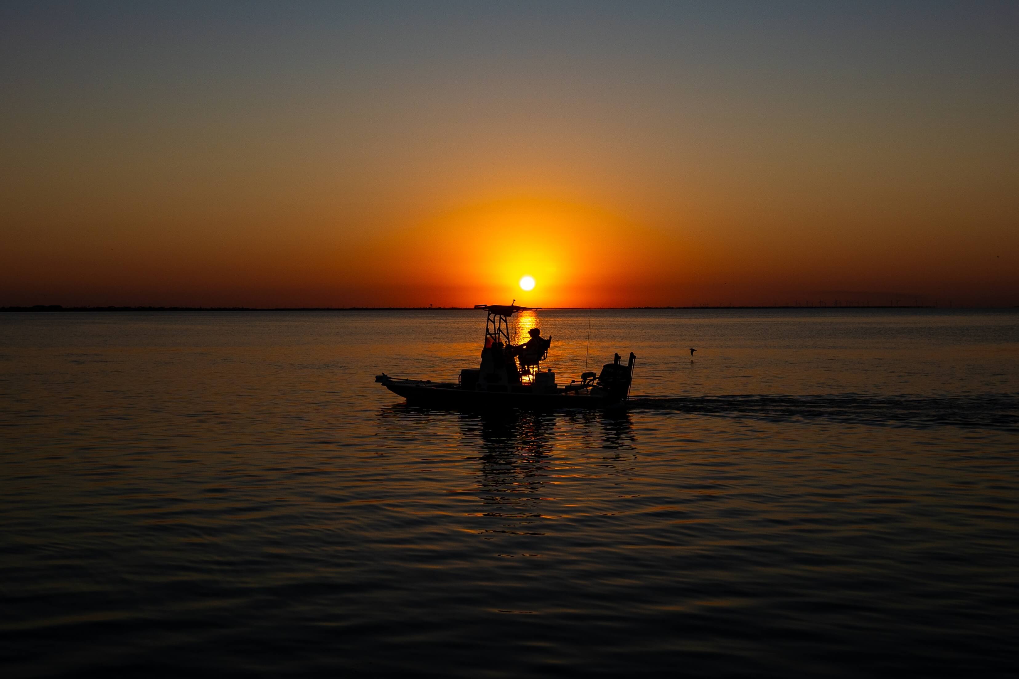 Bay Fishing South Padre Island Background Image