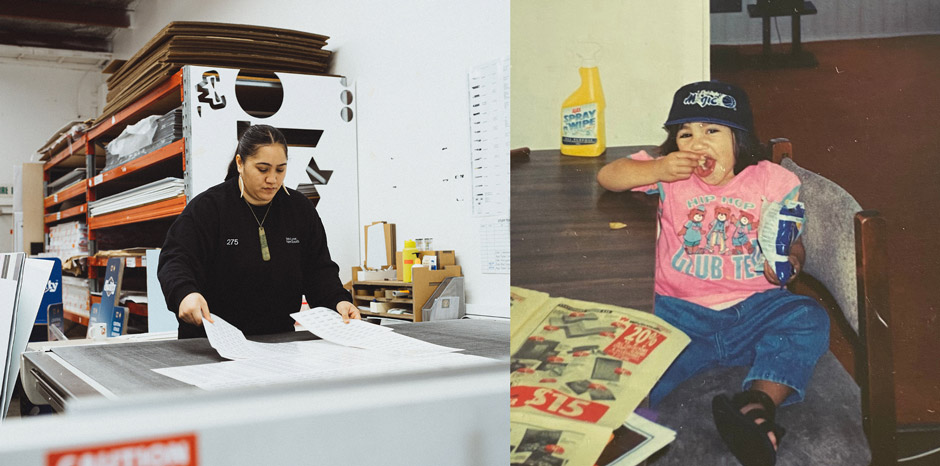 A group of students pose together in school uniforms and hoodies, holding a shield on their final day.