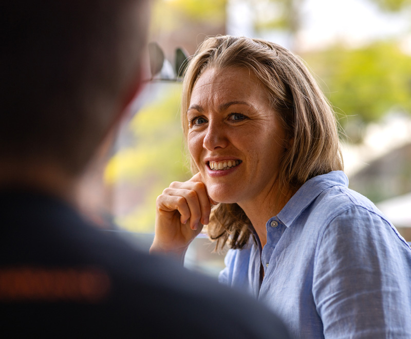 A specialist teacher working in an office.
