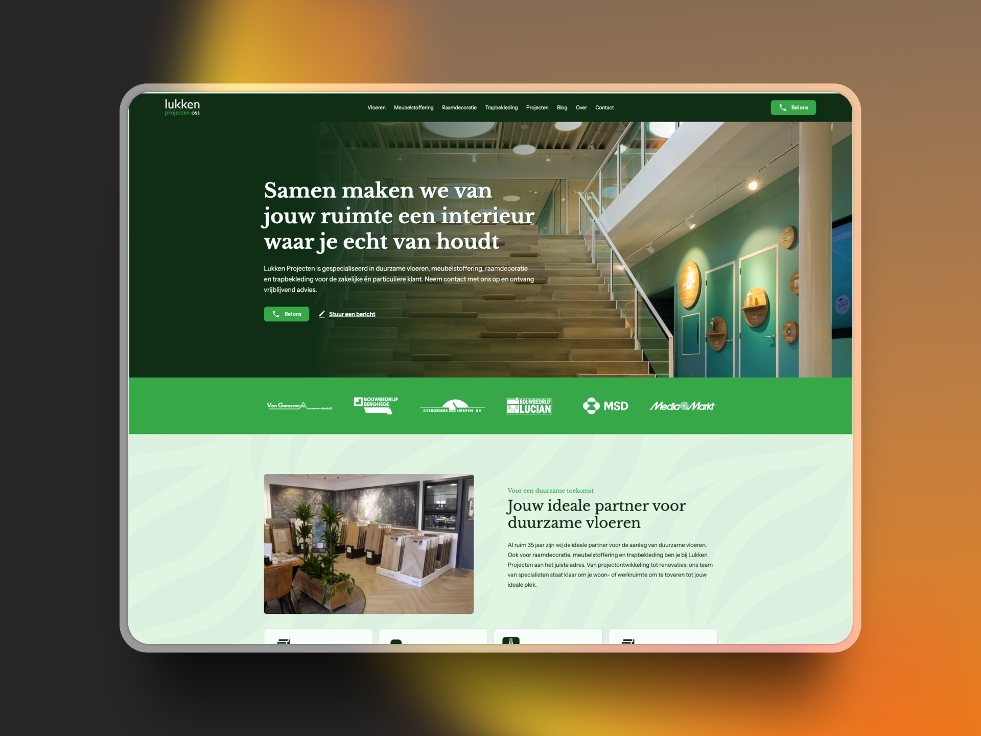 Design en development voor een interieurspecialist