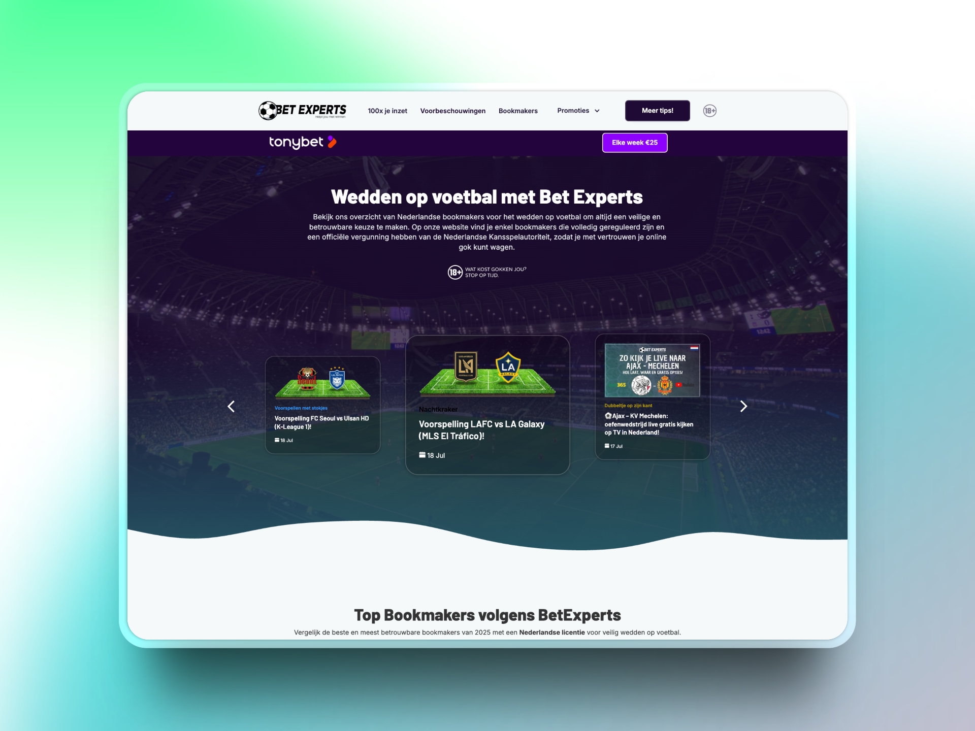 Design en development voor een affiliate bedrijf