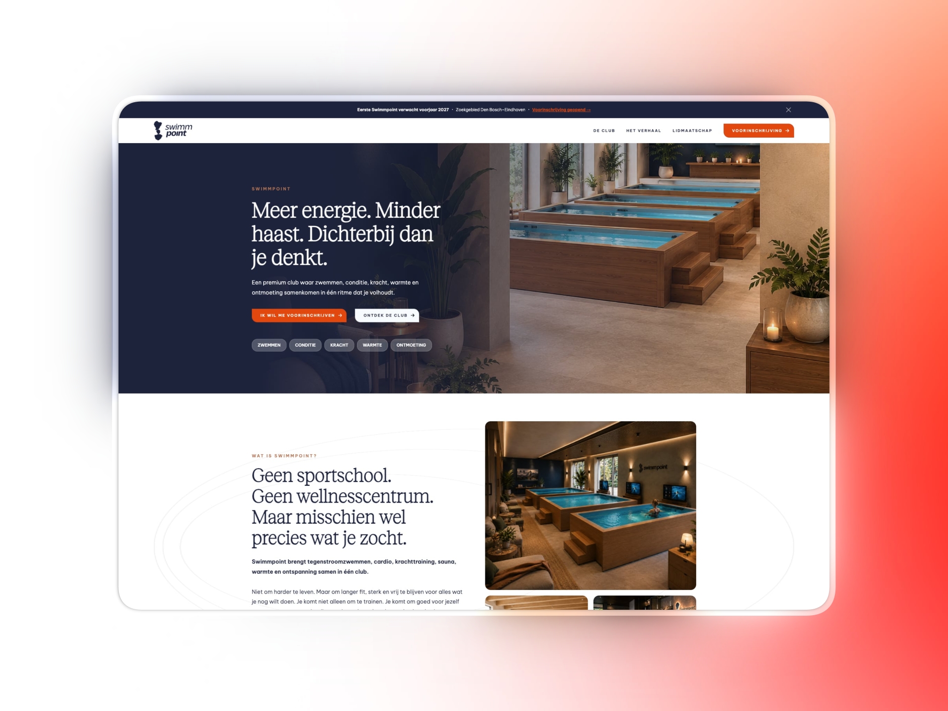 Van AI-design naar Webflow voor een vitaliteitsclub