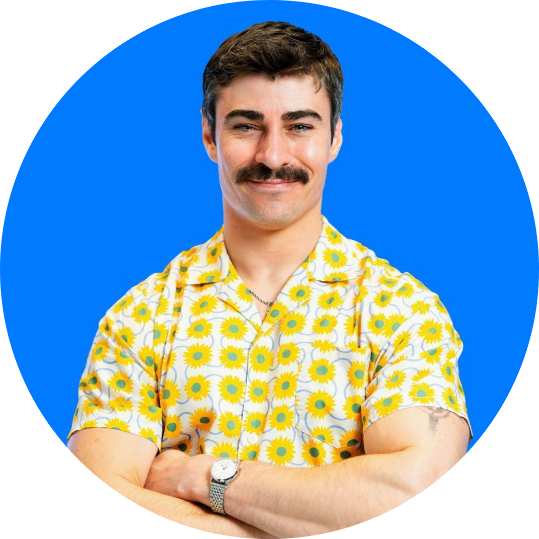 A graphic of Pheedloop's hybrid event mobile app, available for Android and Apple iOS