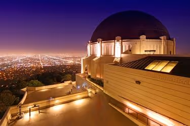 Griffith Observatory at night