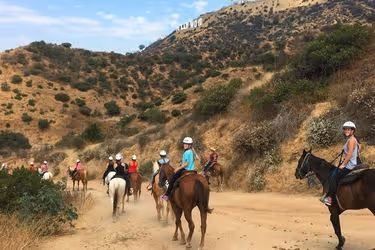 Touring the Sign while riding horses