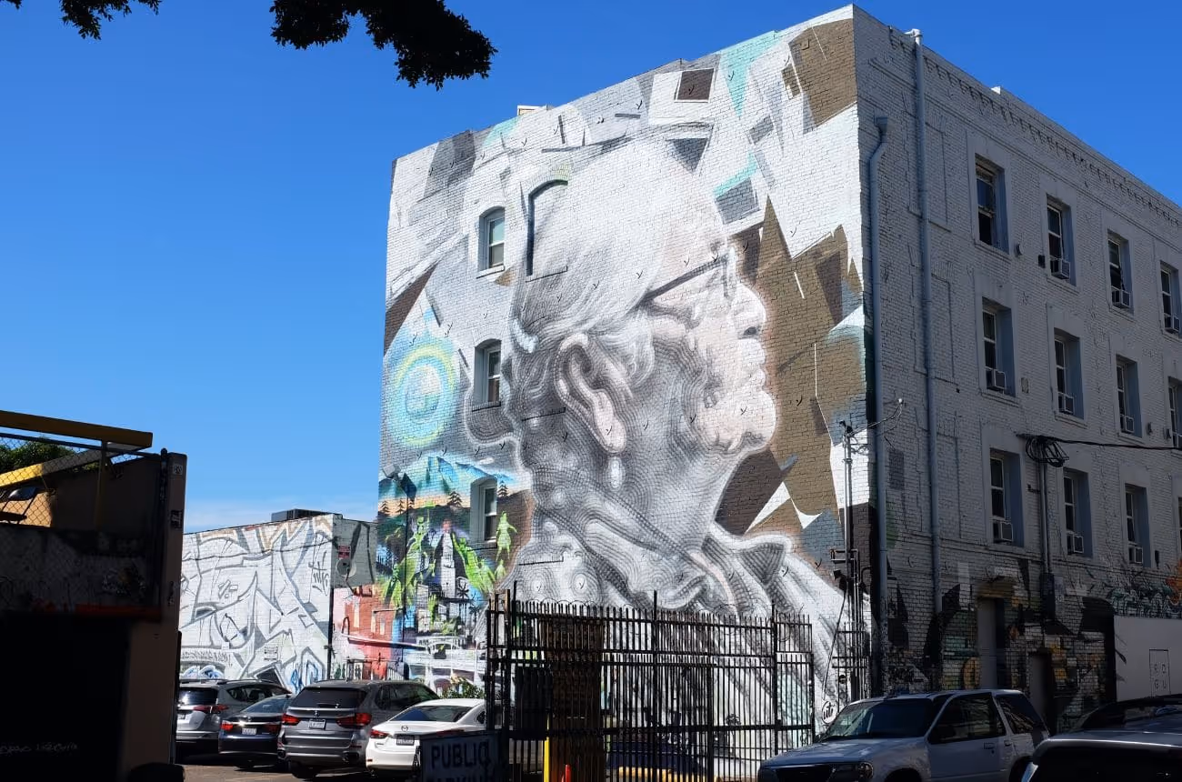 Art District - Mural in a Parking Lot