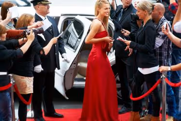 Celebrity on the red carpet