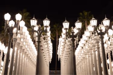 LACMA Urban Lights at night