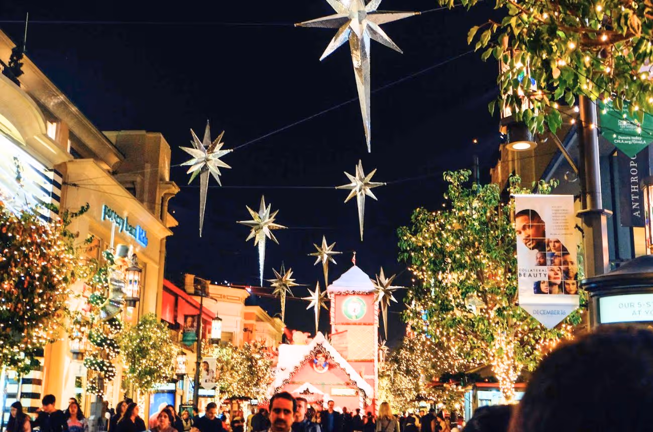 The Grove during the holidays