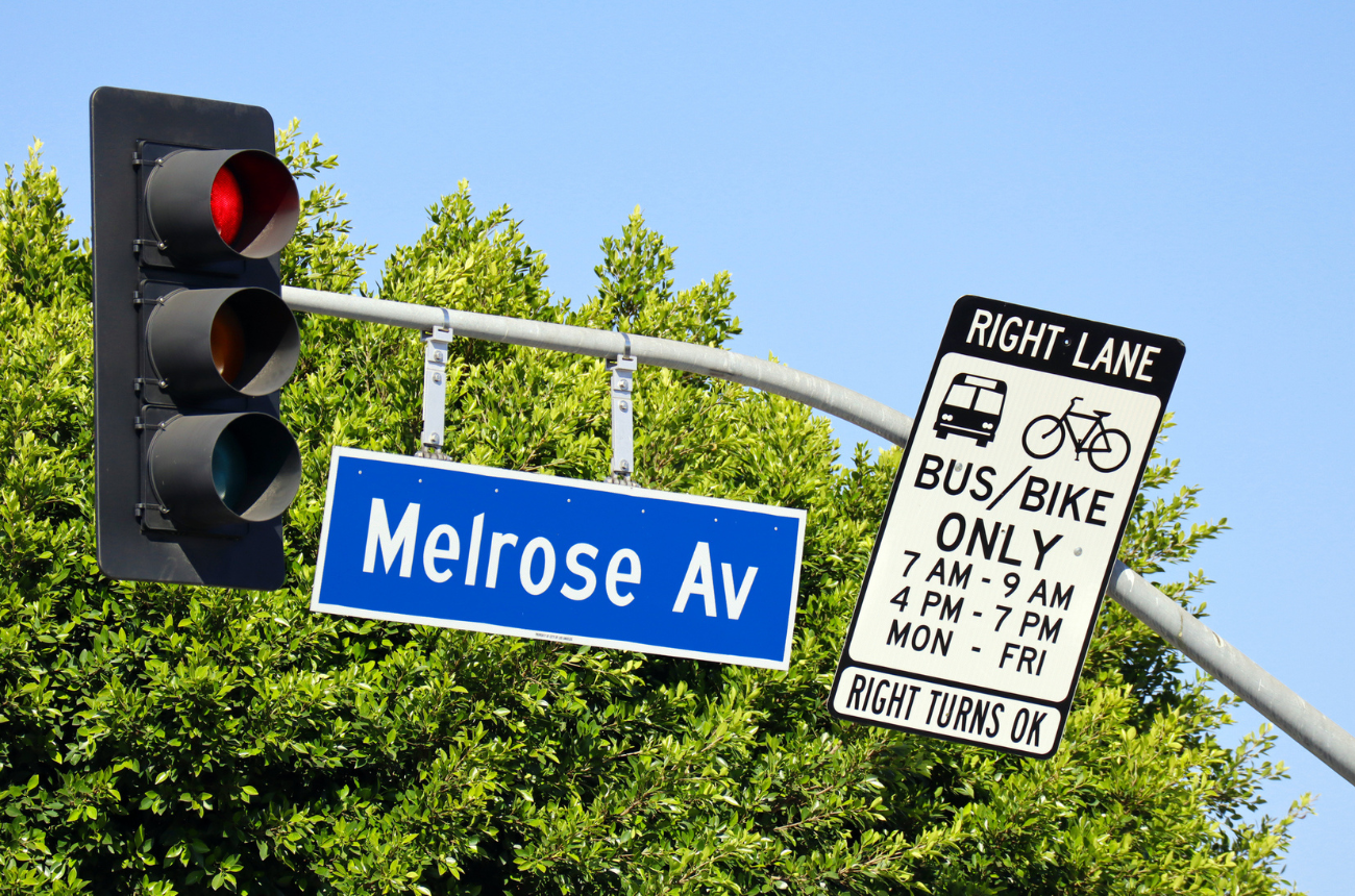 Melrose Avenue street sign