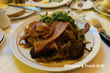 Calf's Liver dish at Musso & Frank Grill