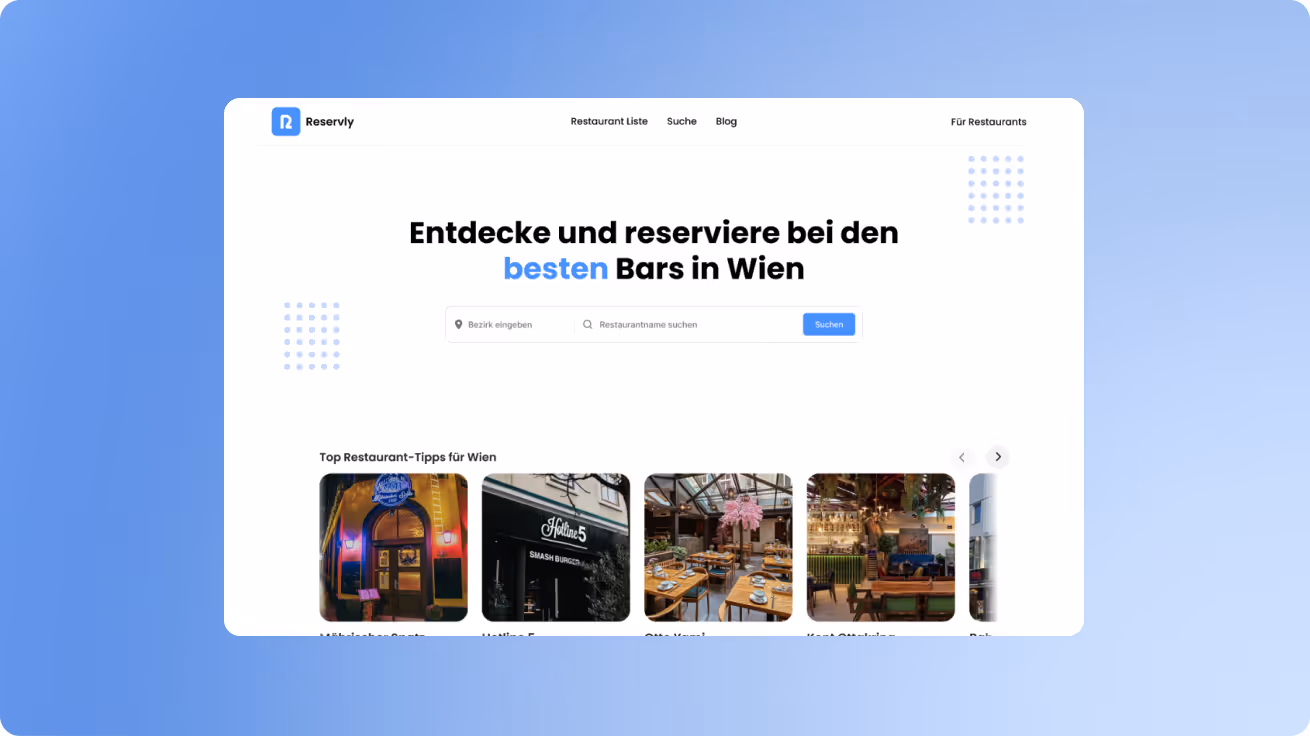 Reservly Reservierungssystem