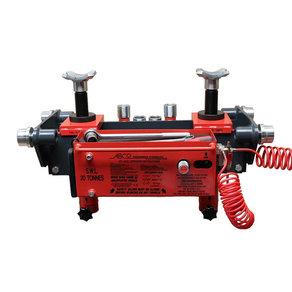 ABCo PJ013 - 20 Ton Air Operated Threaded Rod Commercial Pit Jack 