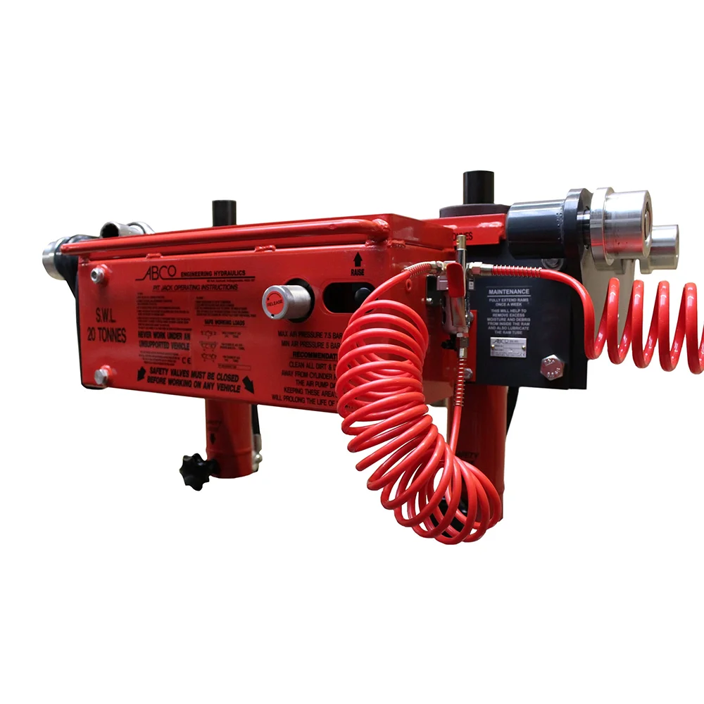 ABCo PJ013 - 20 Ton Air Operated Threaded Rod Commercial Pit Jack 
