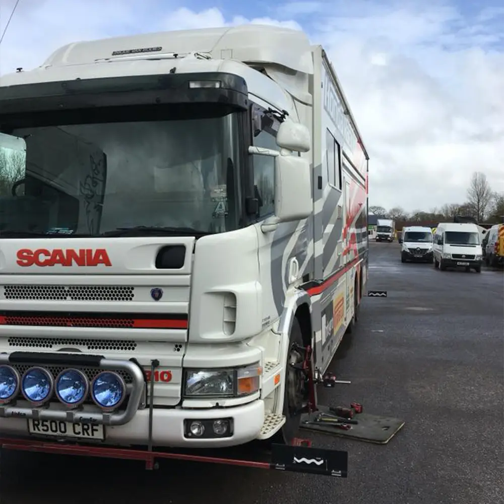 Mobile HGV Wheel Aligner Upgrades from Josam Laser AM to Josam Cam-aligner
