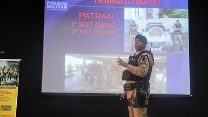 Palestra de Prevenção de Acidentes de Trânsito: Uma parceria entre CIPA e Polícia Militar com o Sargento João Dario