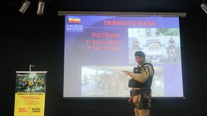 Palestra de Prevenção de Acidentes de Trânsito: Uma parceria entre CIPA e Polícia Militar com o Sargento João Dario