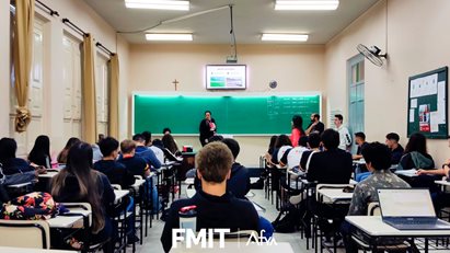 FMIT | Afya visita o Colégio Sagrado Coração de Jesus