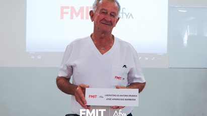 FMIT | Afya realiza inauguração da placa 'José Aparecido Barbosa'
