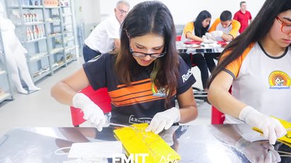 Colégio 1º de junho realiza visita-guiada em nosso campus