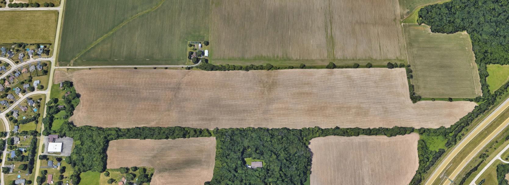 Rockford Solar Farm site - aerial