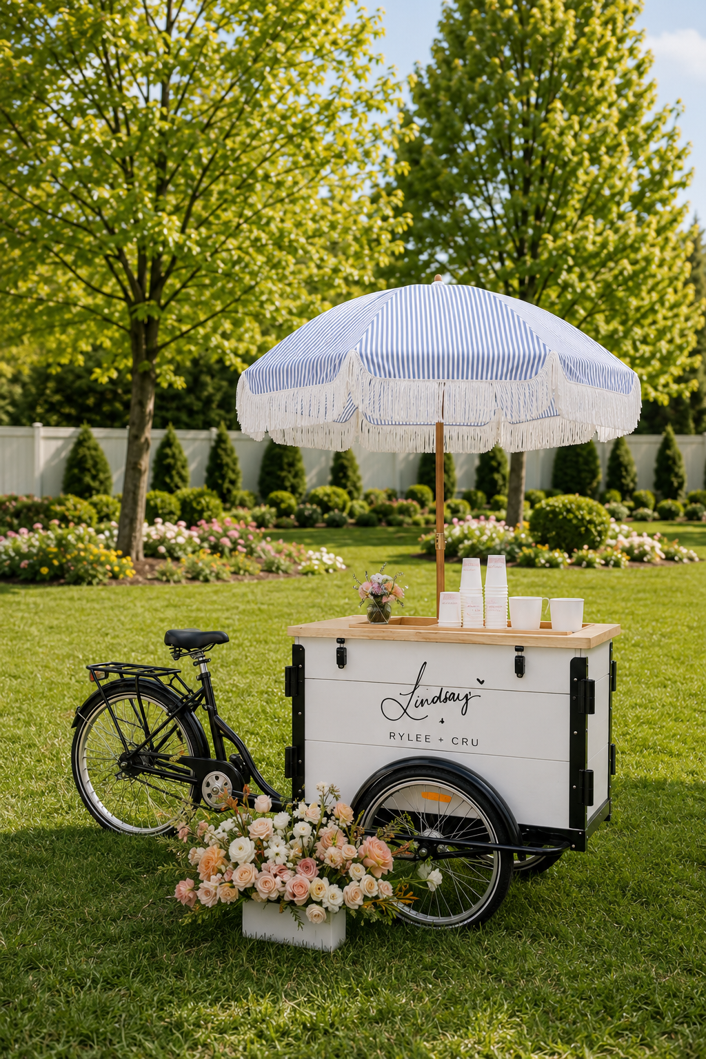 Sweet Treats Trike dessert trike styled for influencer event in utah