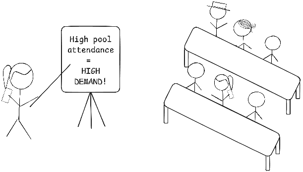 A black and white drawing of a person and a signAI-generated content may be incorrect.