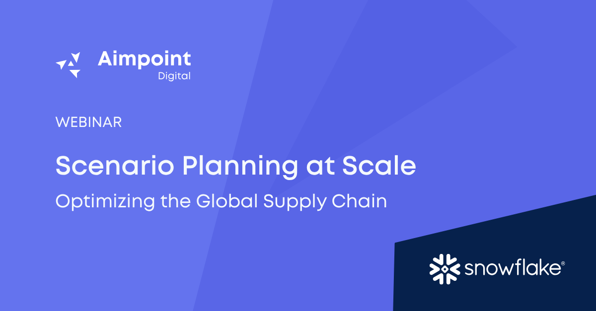Scenario Planning at Scale 