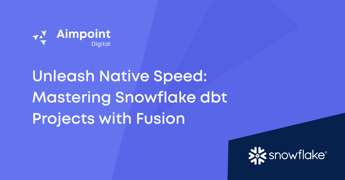 Unleash Native Speed: Mastering Snowflake dbt Projects with Fusion