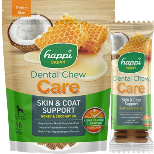 Happi Skippi Care Dental Chews (Honey and Coconut Oil)