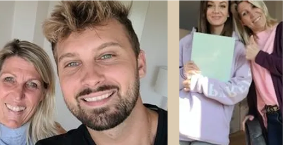 Nicole Racky with a man and a woman. All are smiling.