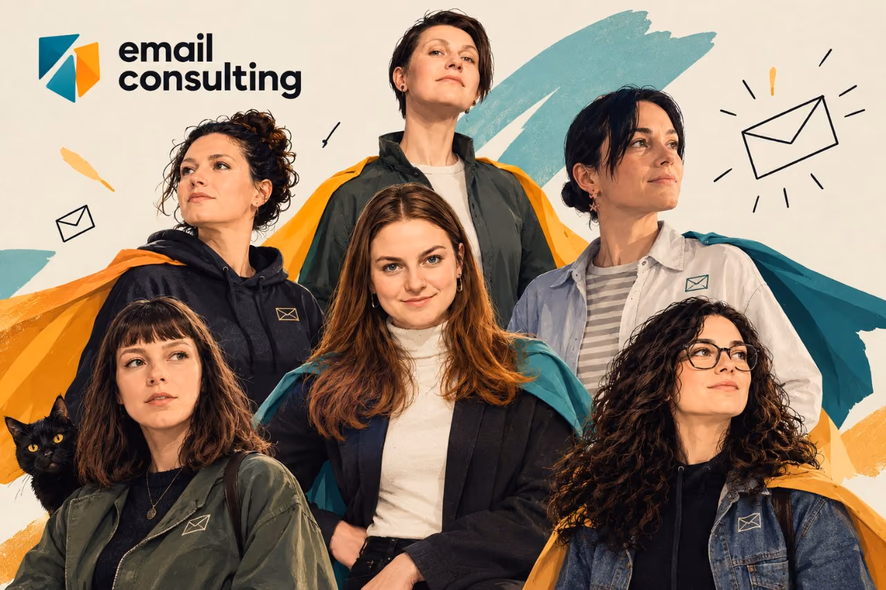 Команда EmailConsulting — шестеро email-маркетологів у плащах супергероїнь
