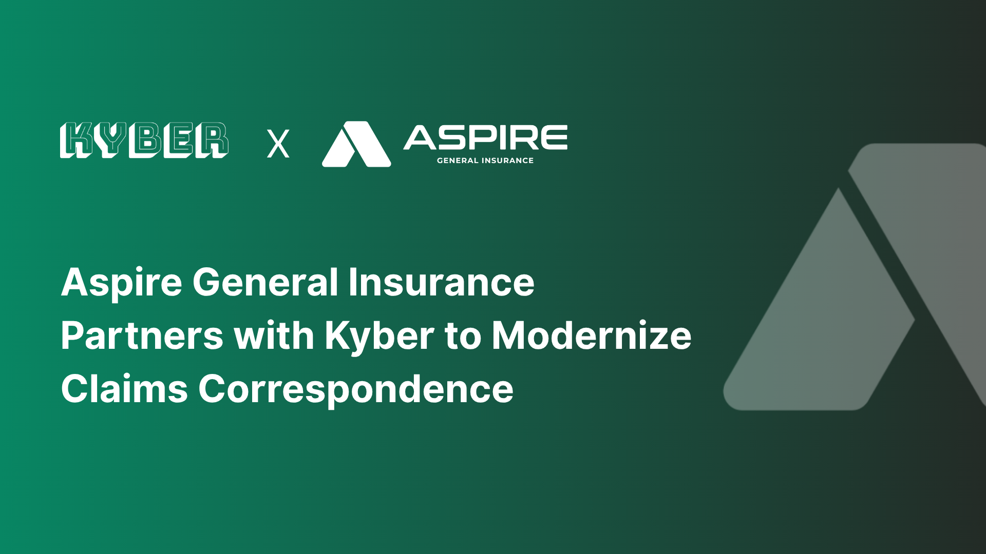 Aspire General Insurance Partners with Kyber to Modernize Claims Correspondence