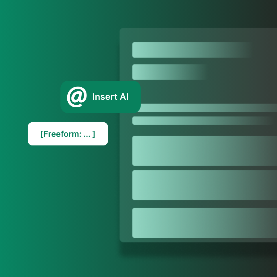 Freeform AI Blocks: Pre-populating the Narrative