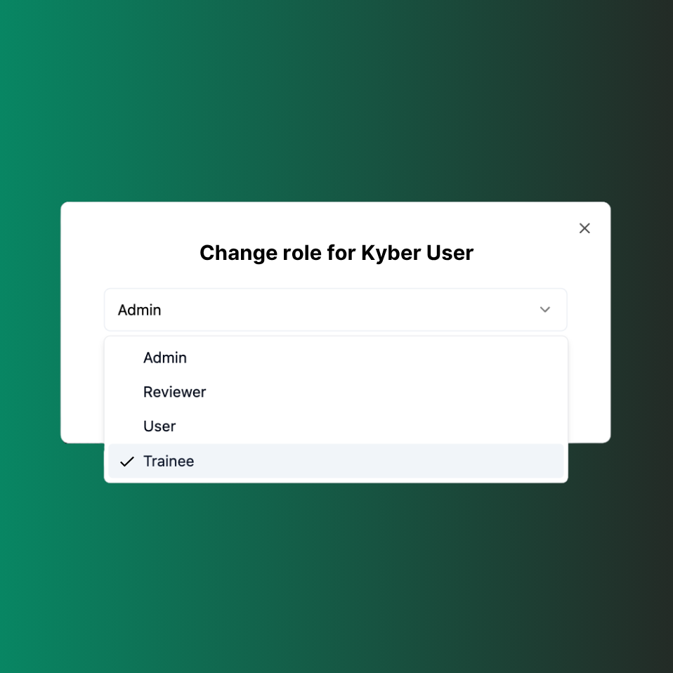 Introducing the Trainee User Role: Faster Ramp, Stronger Governance