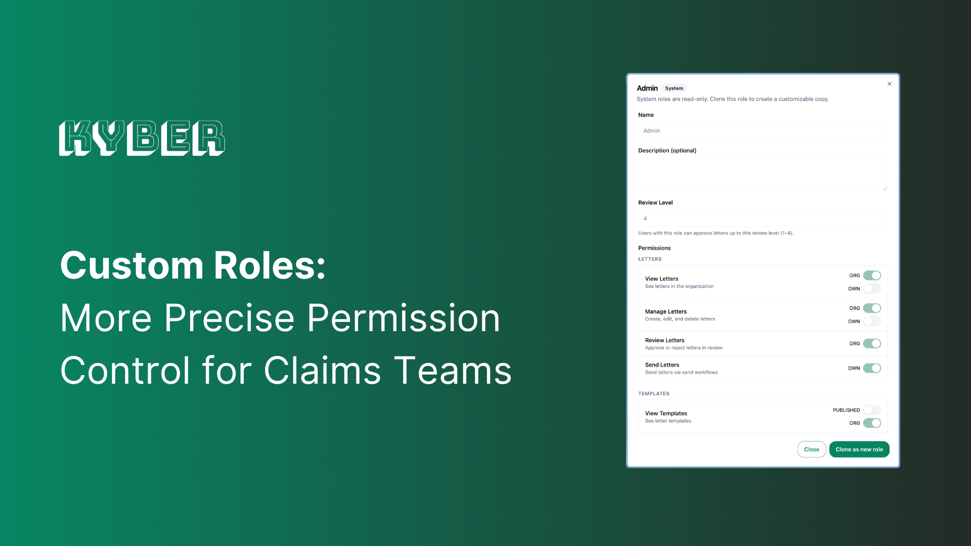 Custom Roles: More Precise Permission Control for Claims Teams
