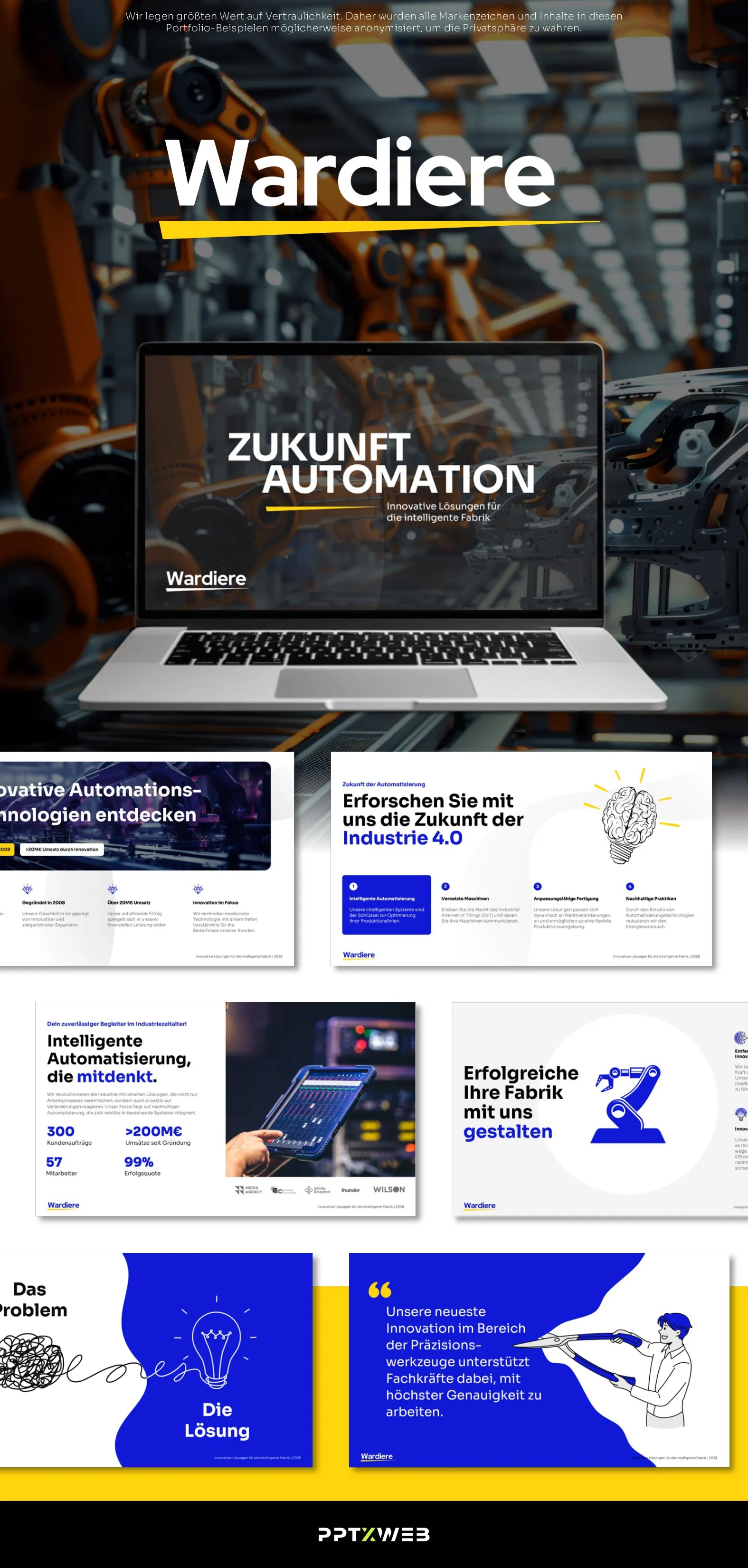 PowerPoint Folie Beispiel Portfolio