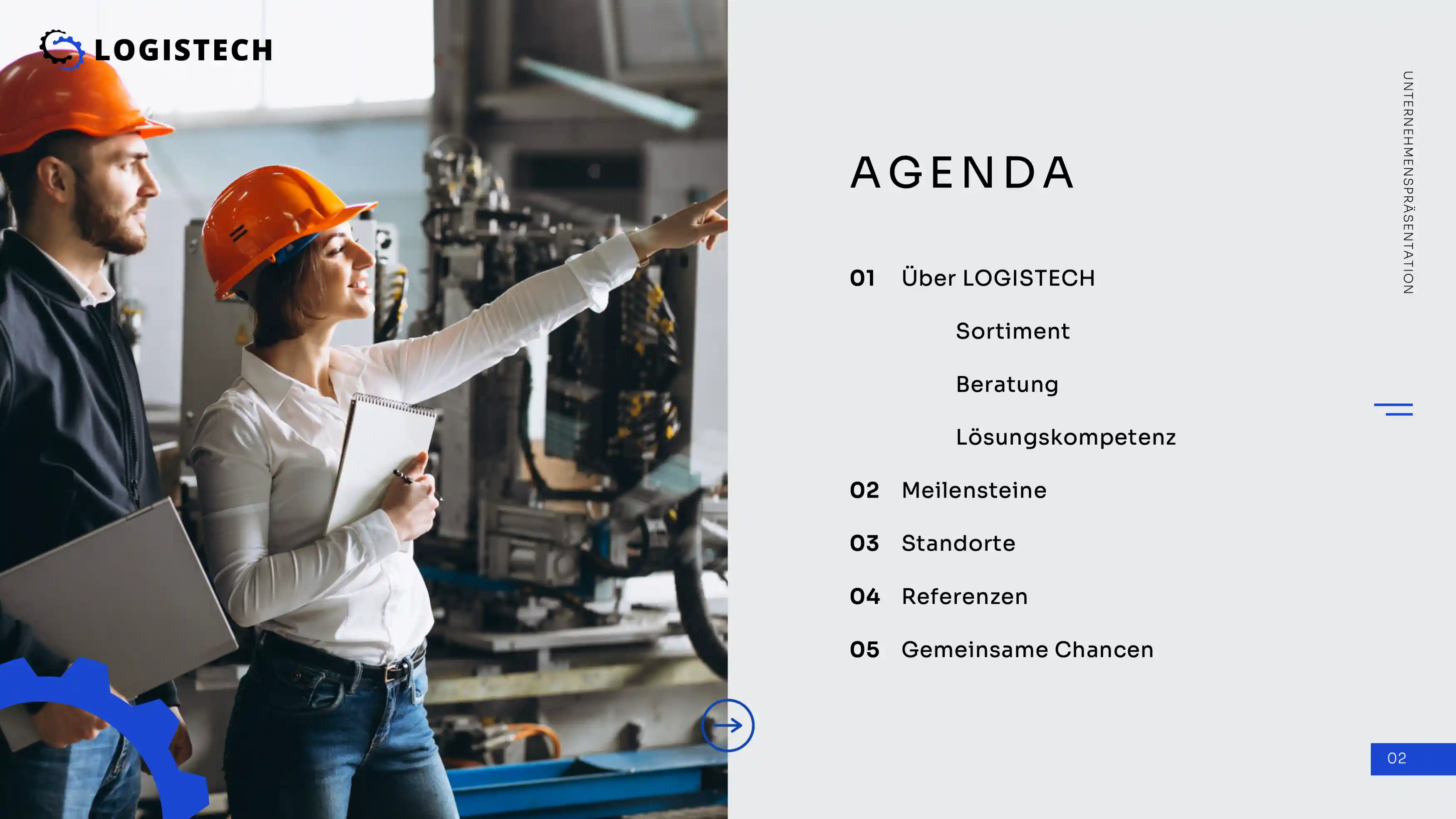 PowerPoint Folie Beispiel Agenda