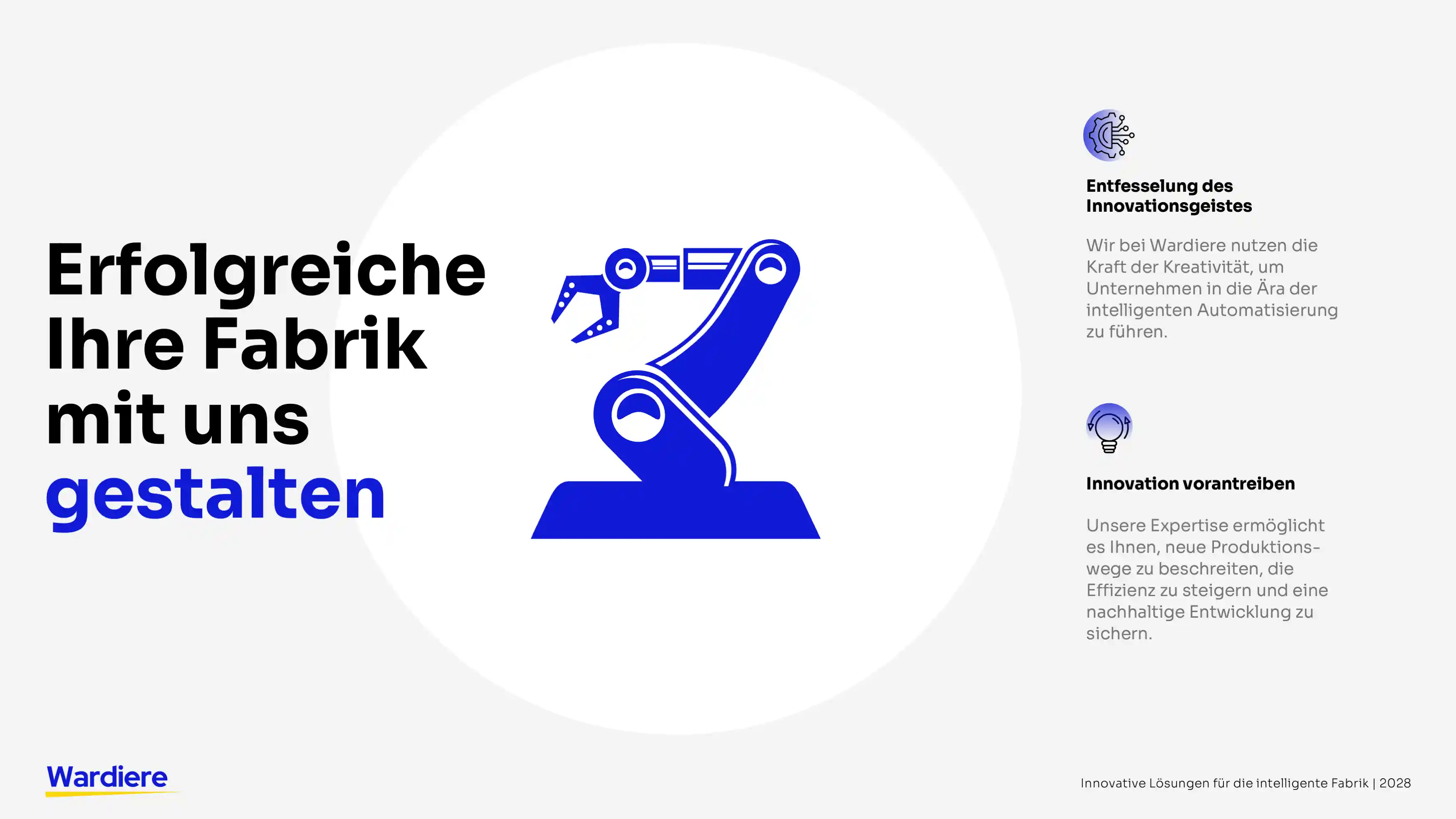 PowerPoint Folie Beispiel Robotik