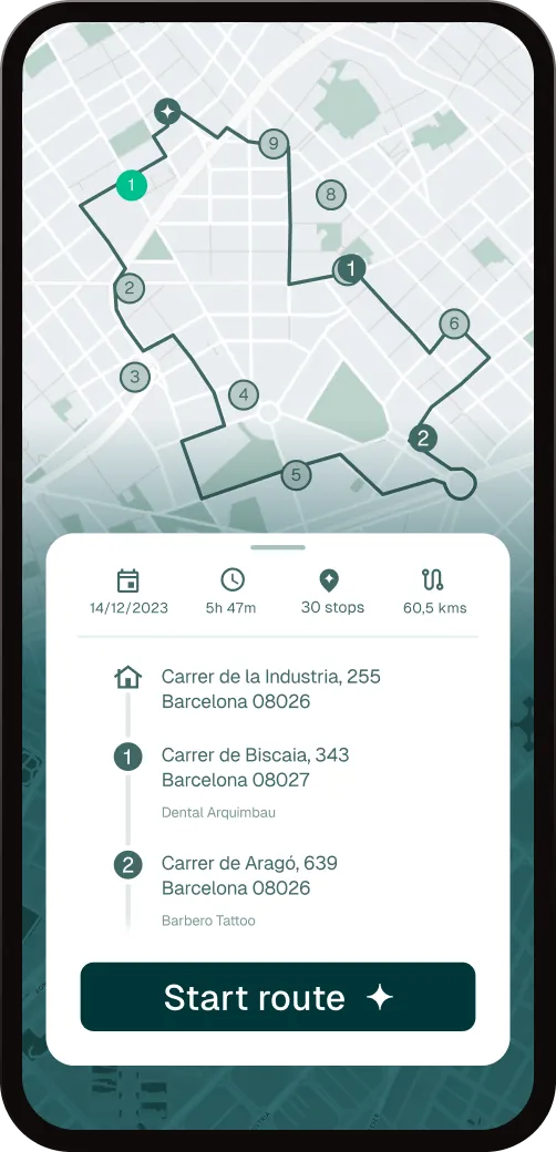 Routal dashboard