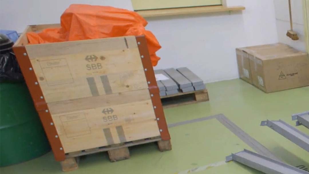 Foto einer Holzpalette