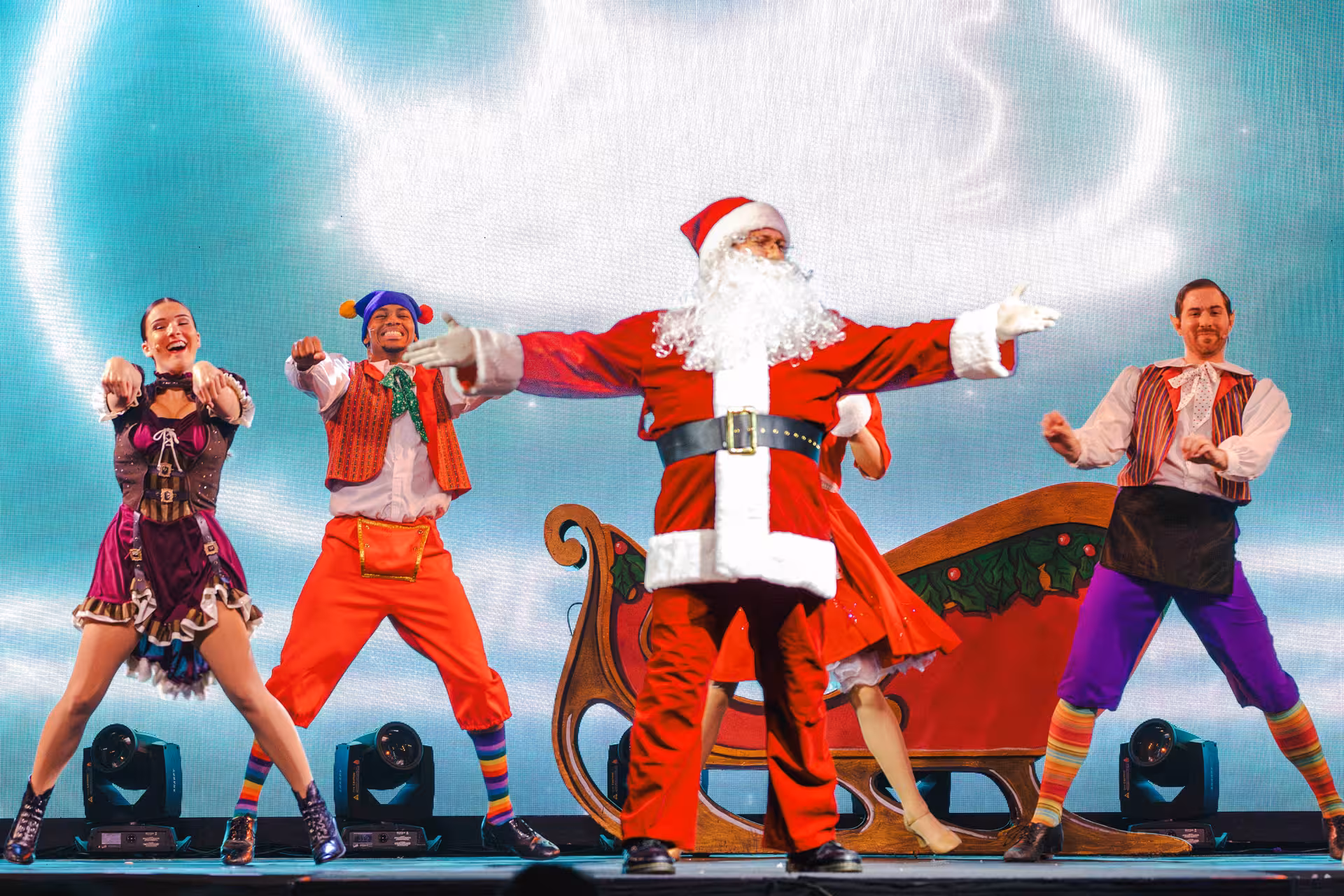 Holiday Fantasy A Live Show Spectacular Dinner event presented by Moody Gardens and Mirage Entertainment.