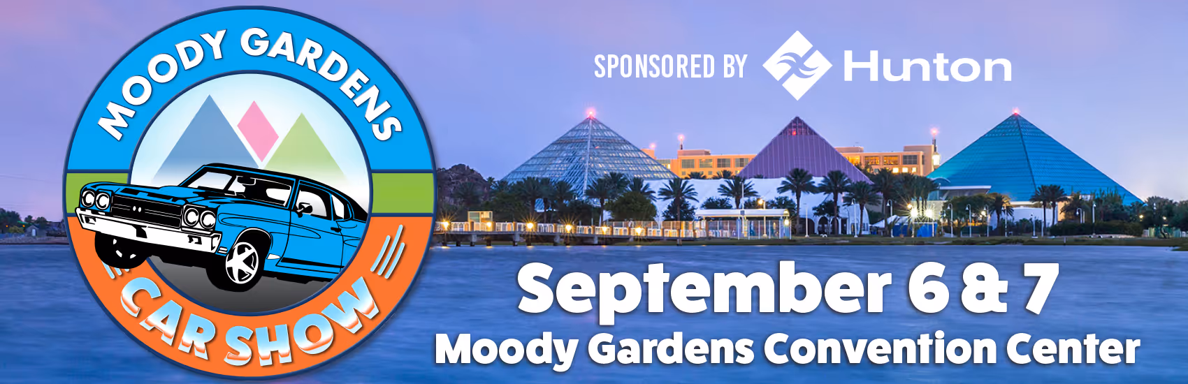 Moody Gardens Galveston Car Show sponsored by Classic Auto Group 